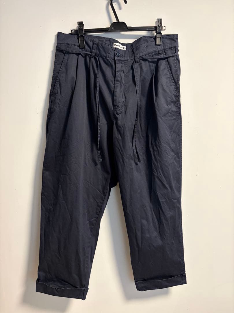 CAHLUMN　Organic Cotton 2 Tuck Chino Pant