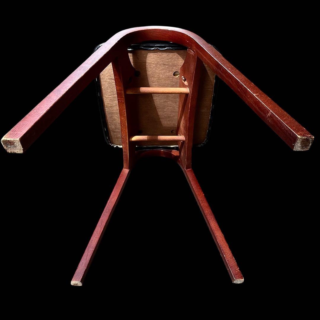 秋田木工 IDC大塚 No.202 剣持勇 スタッキングスツール 黒