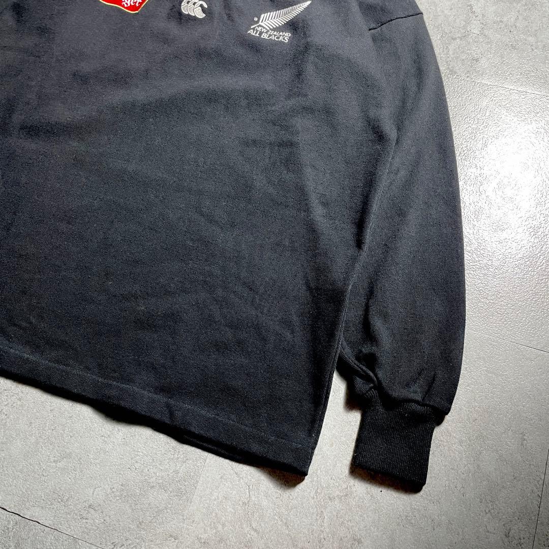 激レア✨️ 90s Canterbury ラガーシャツ オールブラックス L