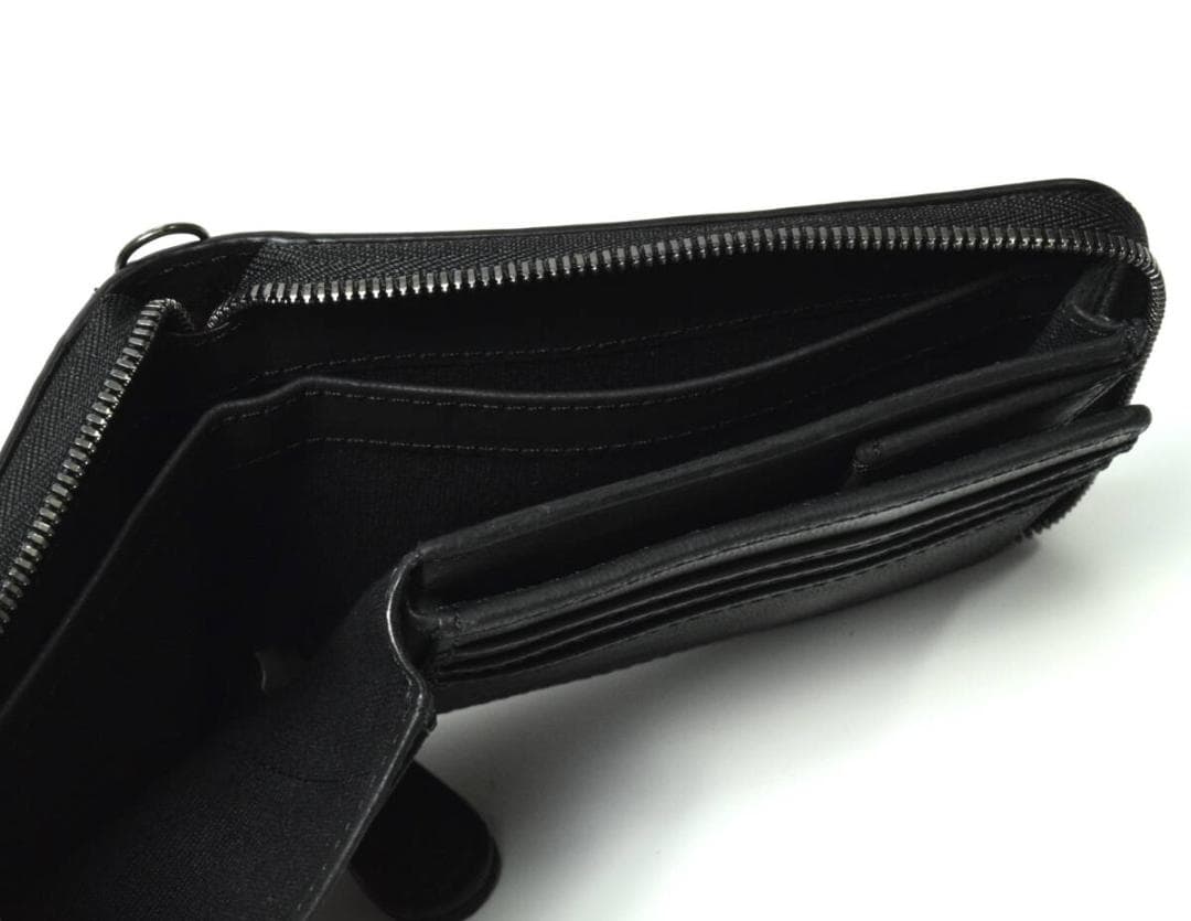 未使用 NOMADOI ノマドイ ニューメキシコ ラウンド財布 ブラックシルバー