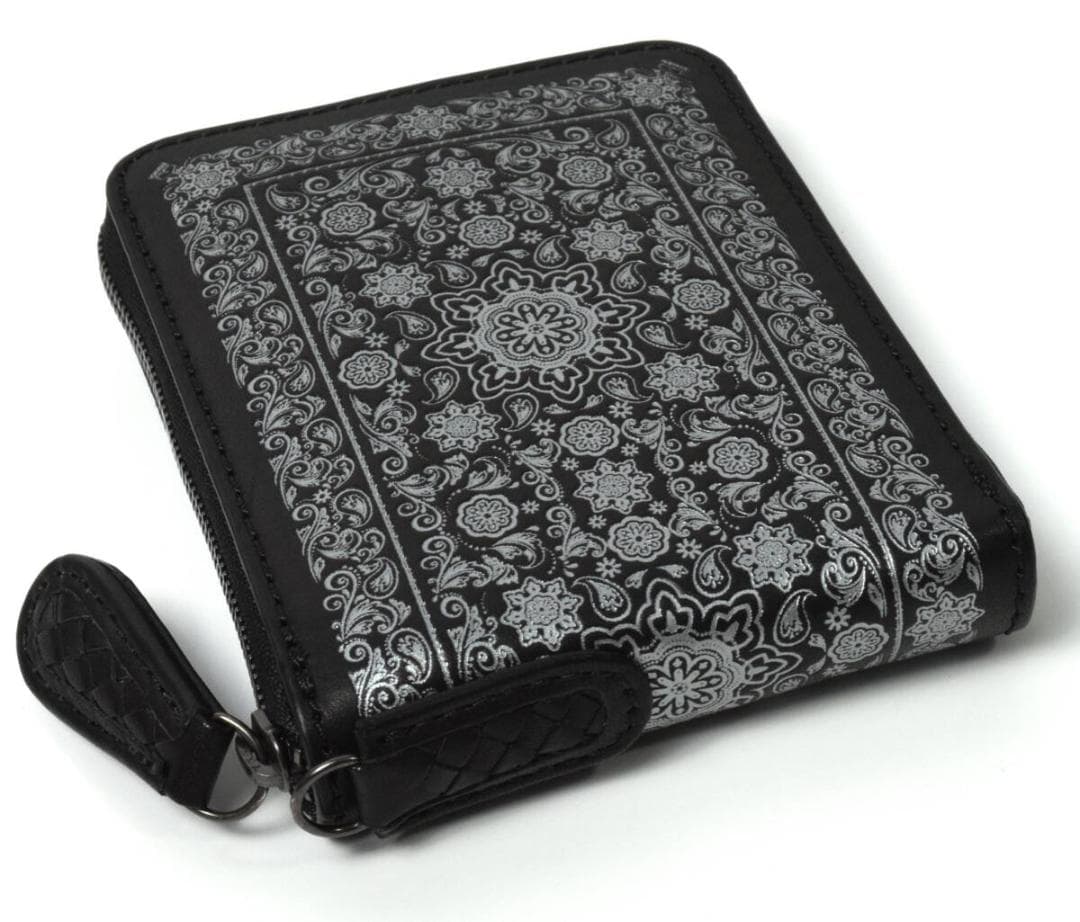 未使用 NOMADOI ノマドイ ニューメキシコ ラウンド財布 ブラックシルバー