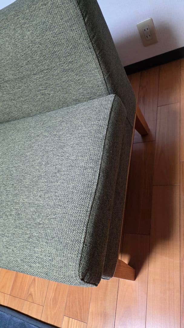 【yuuuumi】ニトリ　二人掛けソファ 緑