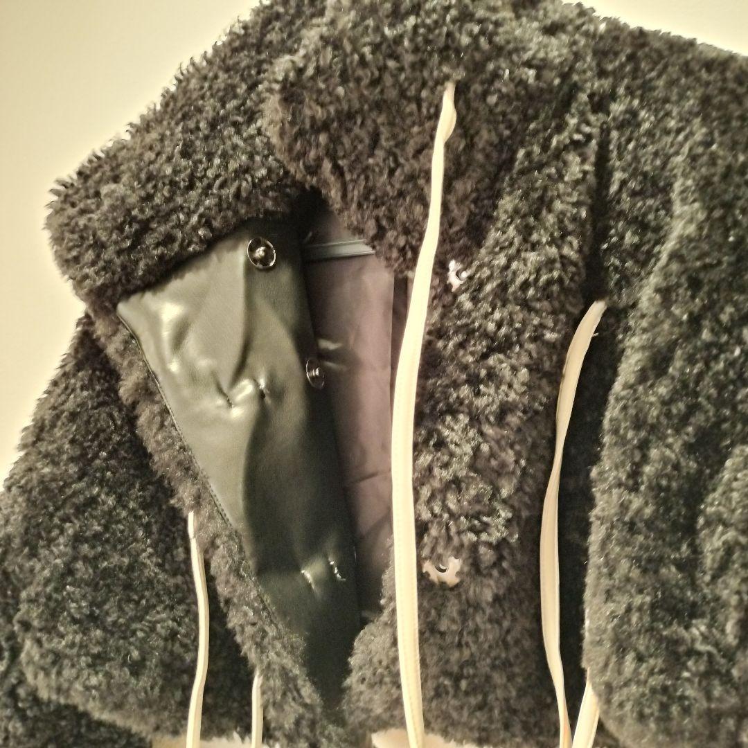 ＜SORIN＞Synthetic Fur Lace-up Cardiganタグ付