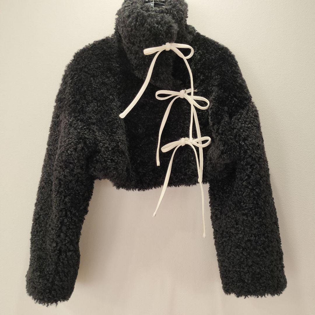 ＜SORIN＞Synthetic Fur Lace-up Cardiganタグ付