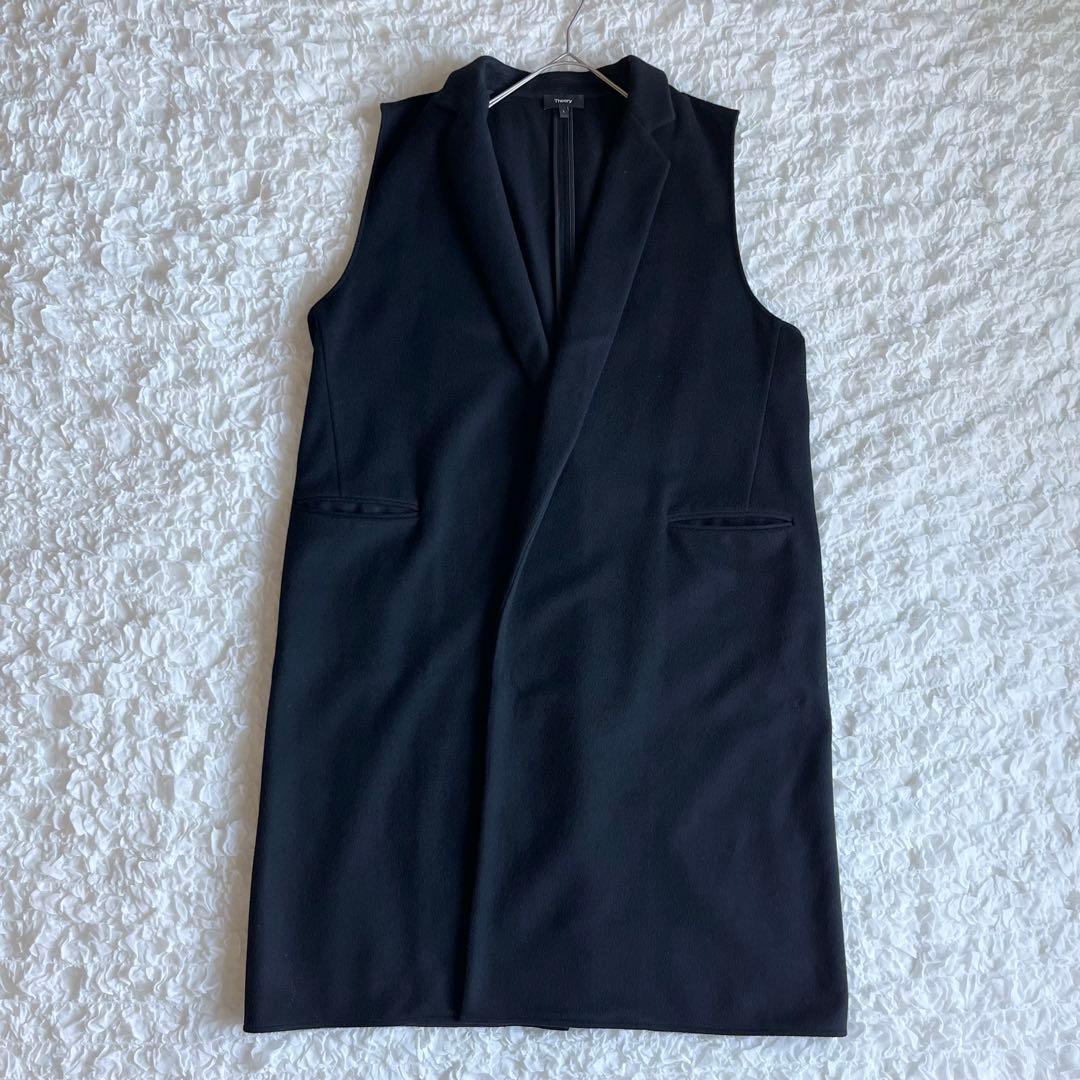 Theory LOFTY WOOL BOXY FIT VEST ロングジレ　L