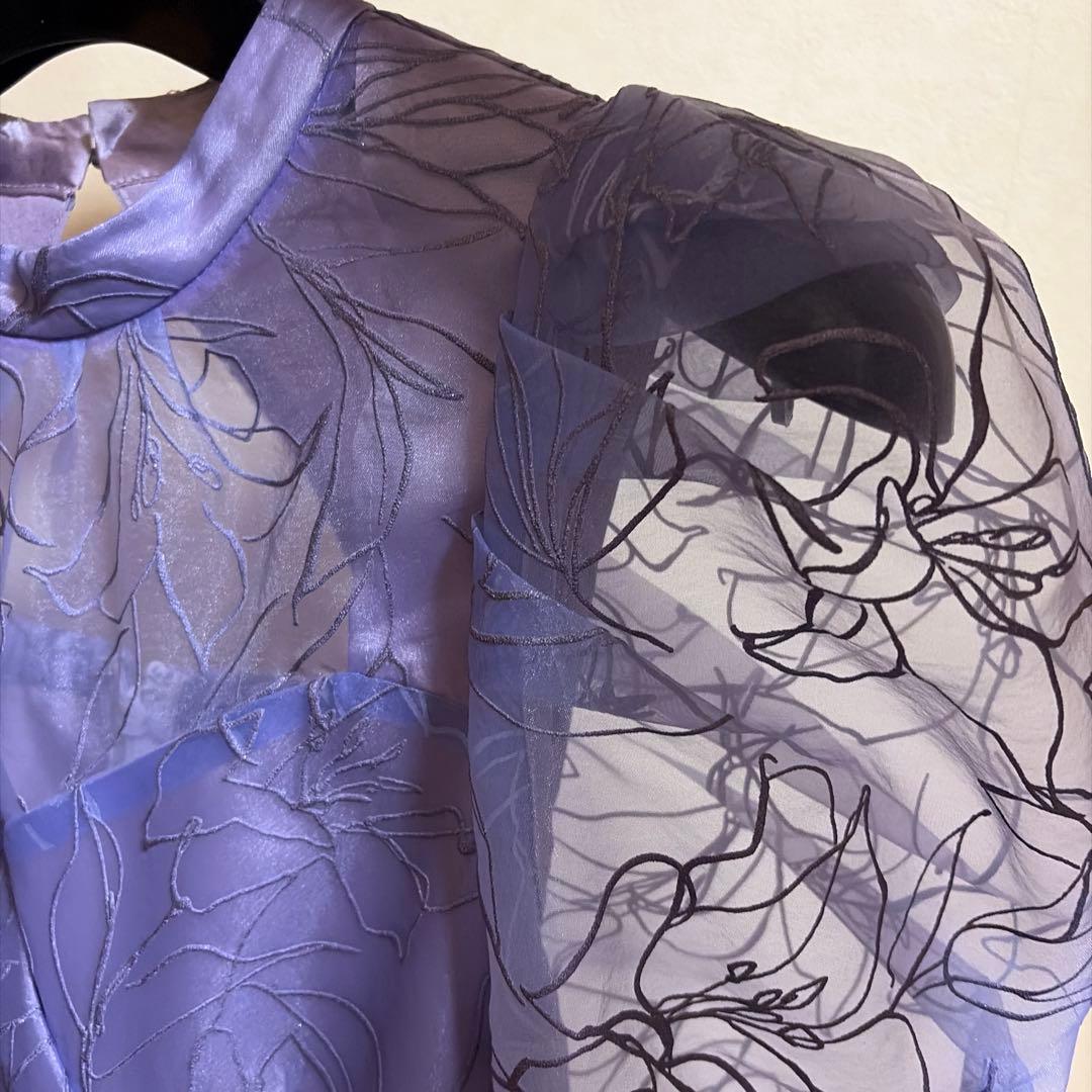 エンボスオーガンジーLilyグリッタードレス Lily Brownリリーブラウン