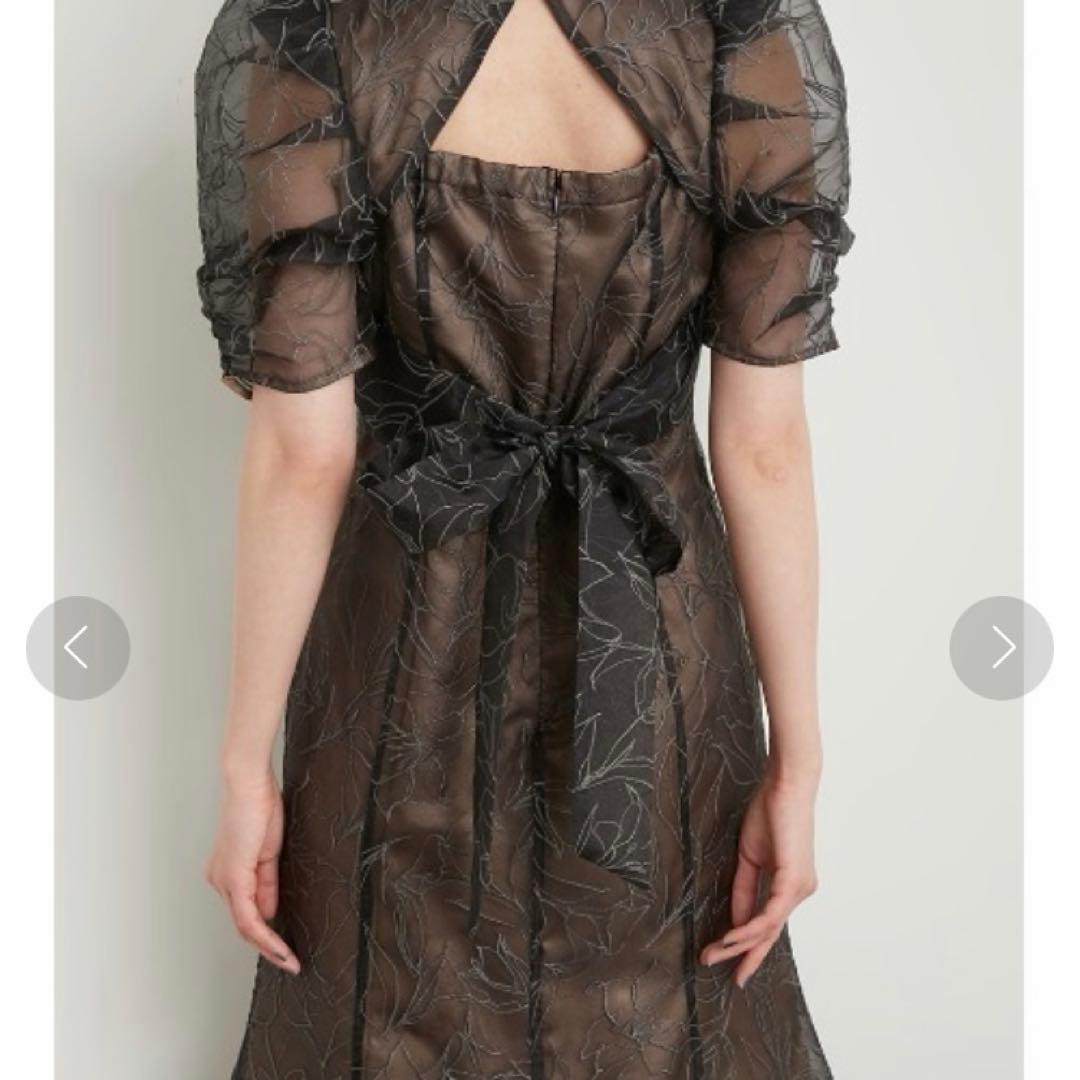 エンボスオーガンジーLilyグリッタードレス Lily Brownリリーブラウン