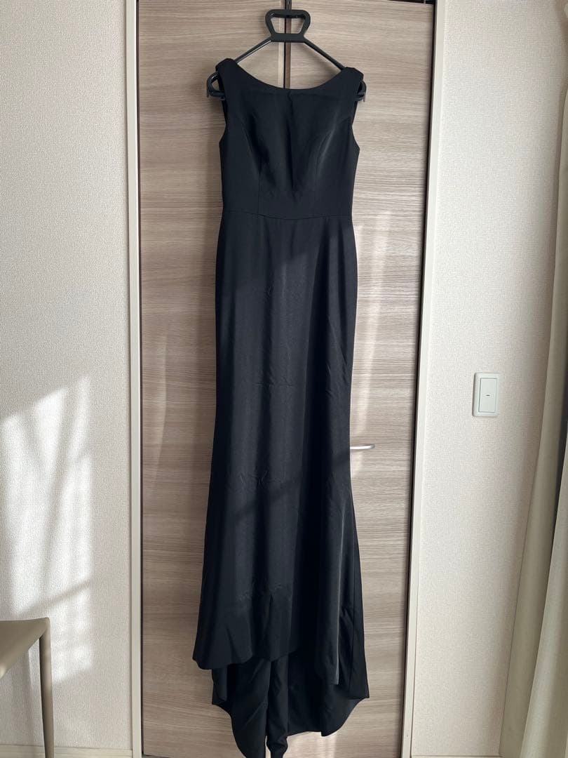 ⭐︎とうふ⭐︎ブラックドレス ウエディング 前撮り フレアドレス 二次会