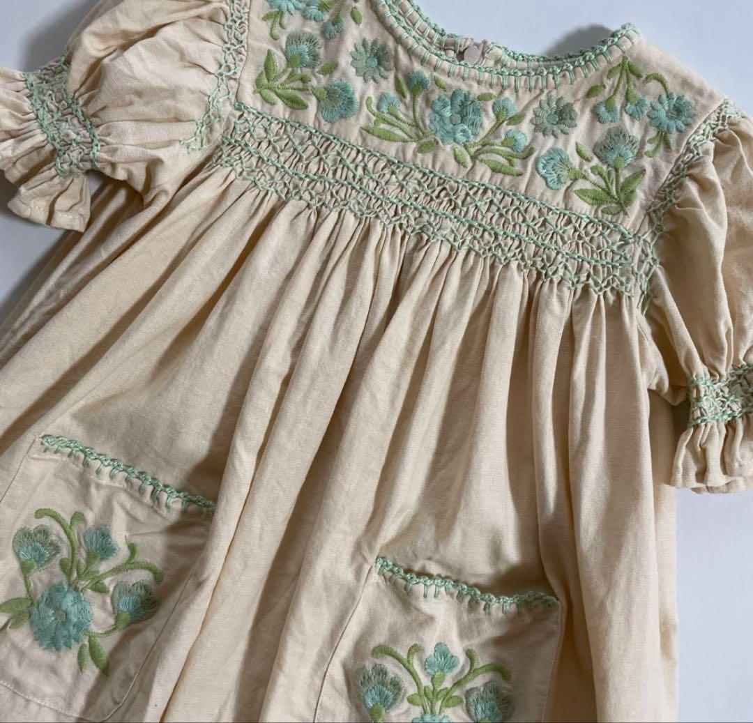 【未使用】apolina kids Dora dress 5-7y