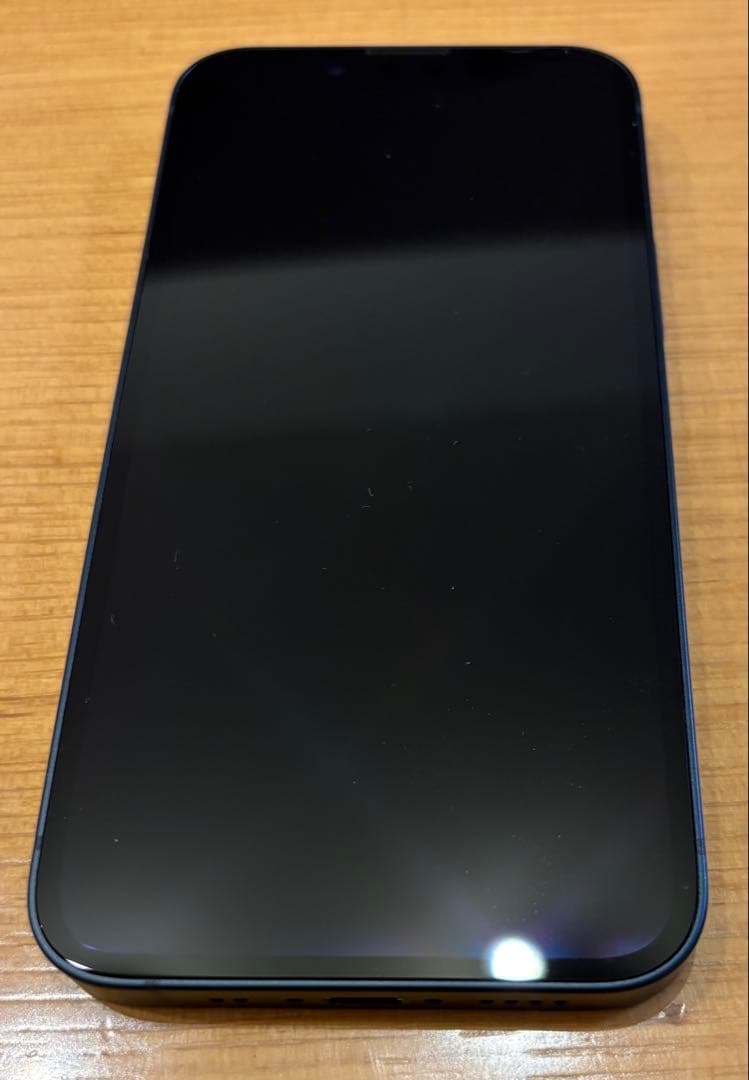 iPhone 13 mini ミッドナイト 本体一式(新品ガラスフィルム別添)