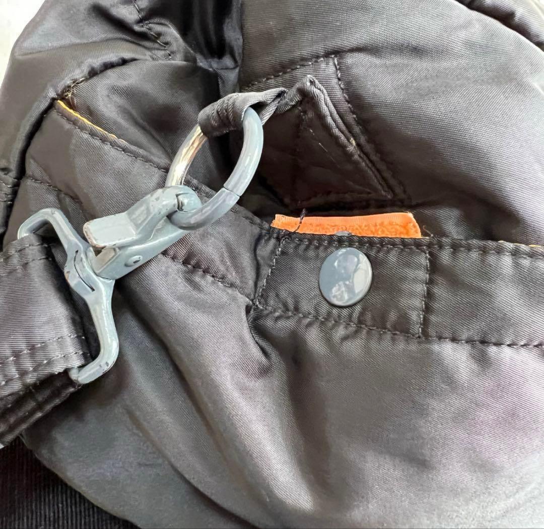 PORTER ブラック ドラムバッグ