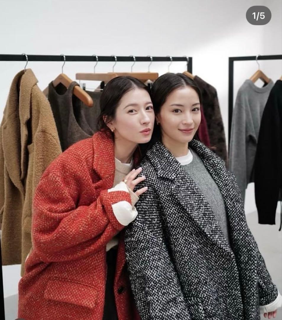 SuzuHirose×CLANE MIX COLOR OVER COAT