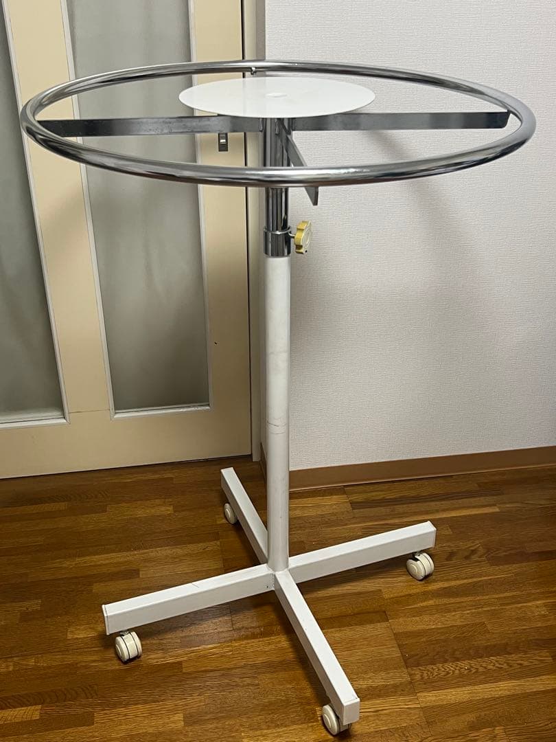 よ*ん様 回転ハンガーラック パイプ 組立簡単 ホワイト