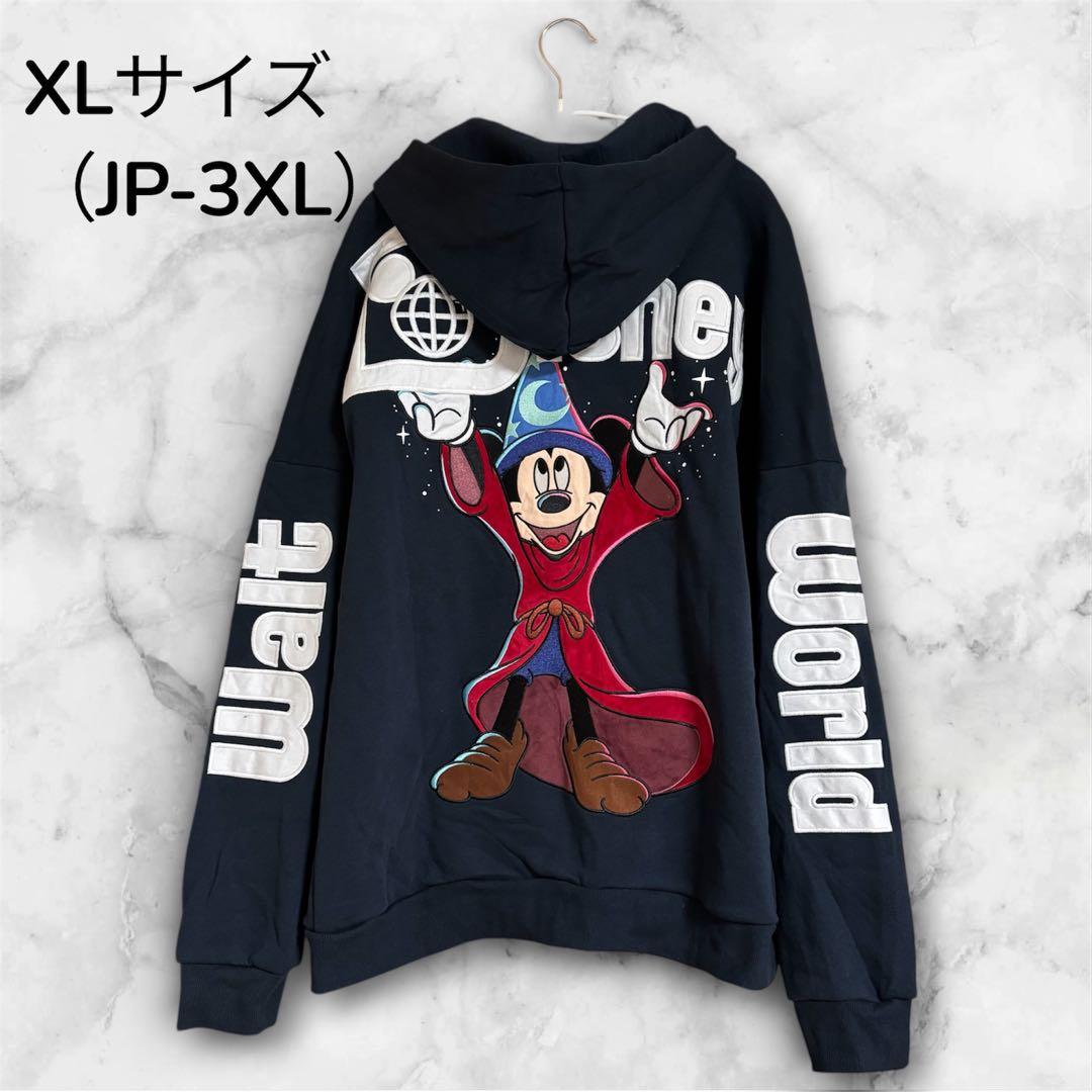 ディズニー ミッキーマウス フード付きスウェットXLサイズ