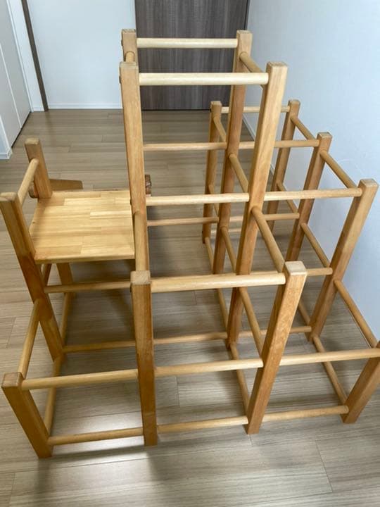 〈手作り木工房mooq〉すべり台付ジャングルジム100