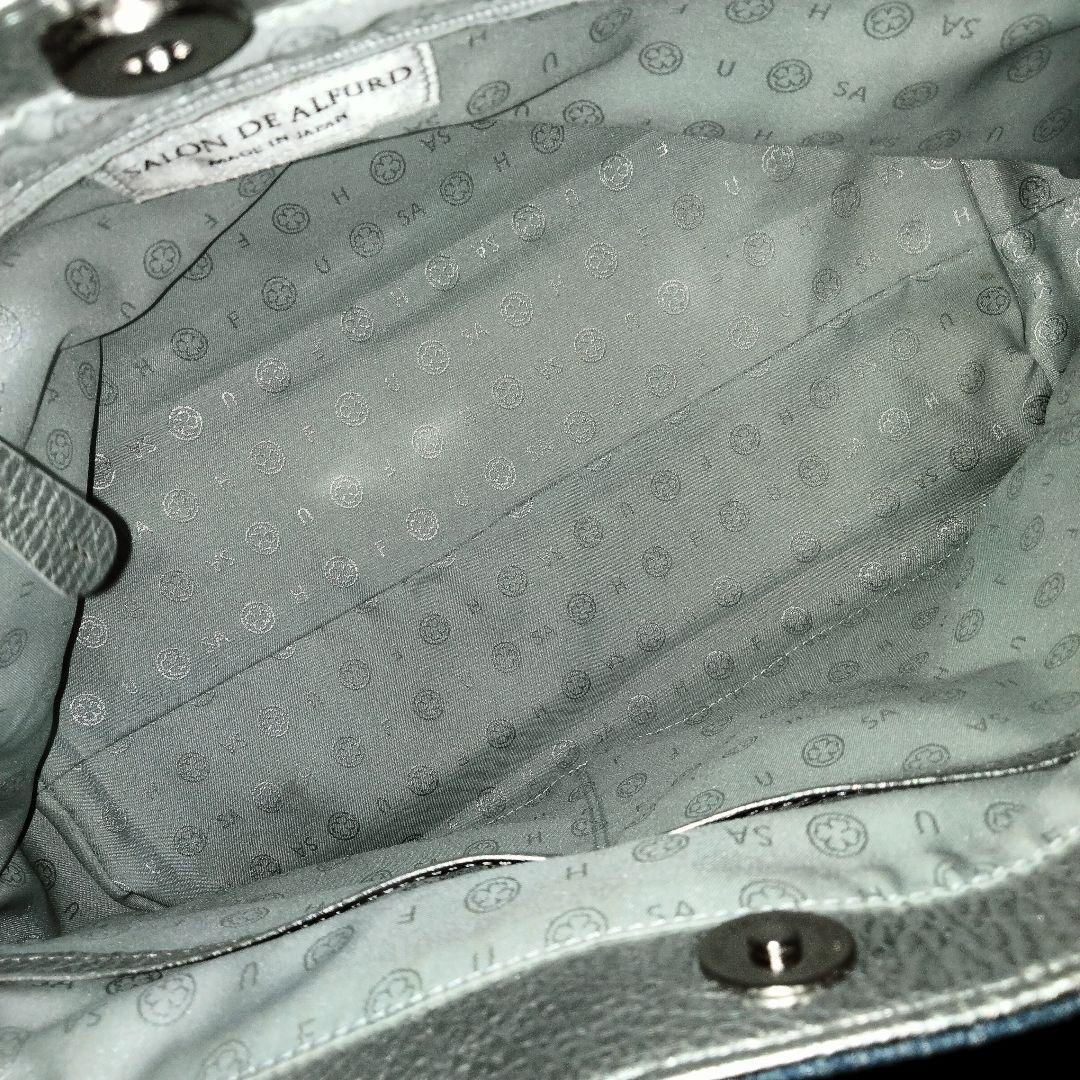 サロンドアルファード 2way ハンドバッグ デニム ショルダー スマイル