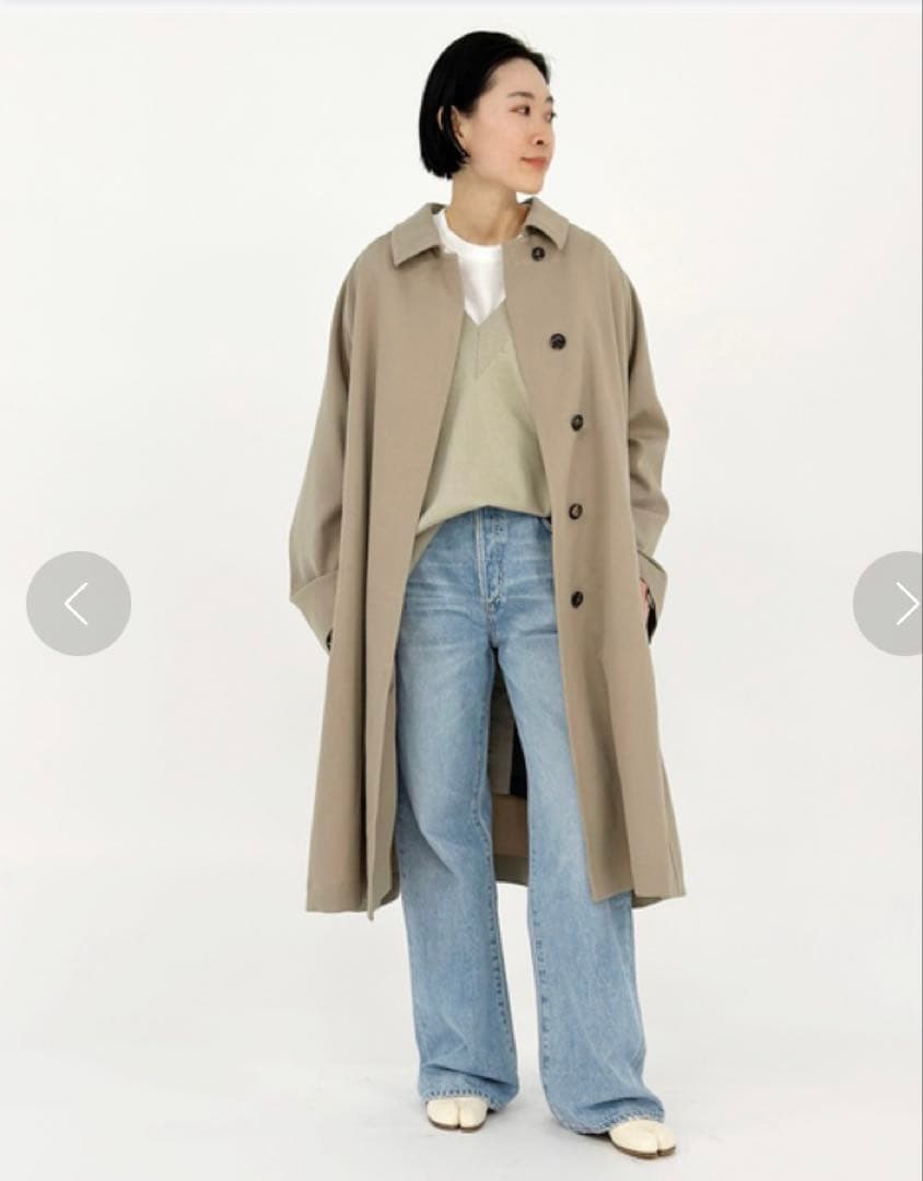 ap studio SCENTOFギャバジンステンカラーコート ライナー付き