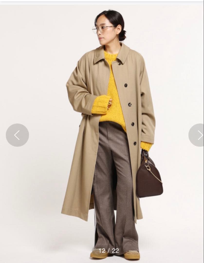 ap studio SCENTOFギャバジンステンカラーコート ライナー付き