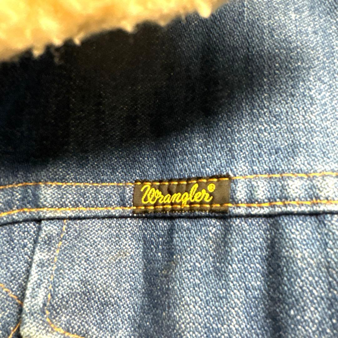 ラングラー デニムジャケット ボア USA製 ランチ コート ビンテージ