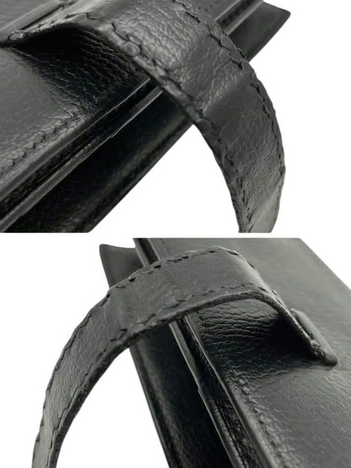 美品 HERMES エルメス ベアン スフレ ▢L刻印 長財布 ブラック