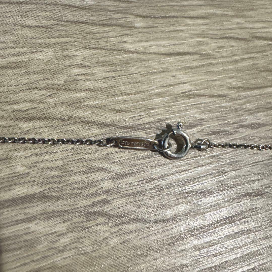 ティファニー　ノーツ　プレート　スクエア　ネックレス　Ag925