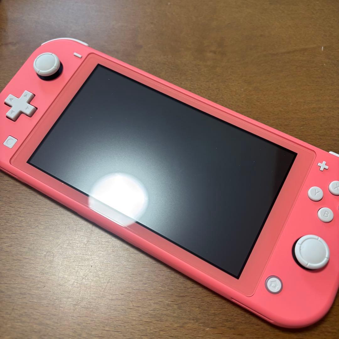 箱あり【Switch Lite】コーラル★専用ケース＆どうぶつの森付き★
