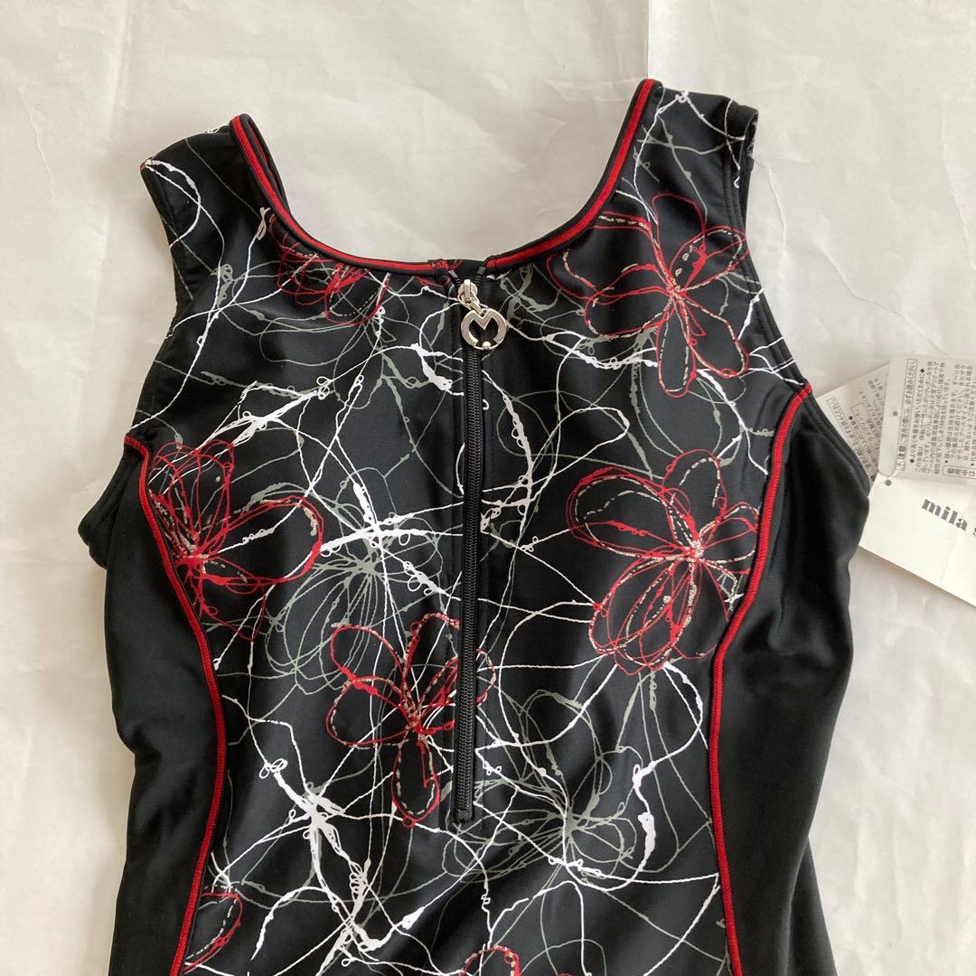 【購入者決定済】mila schon 花柄シェイプアップタイプ水着15L L