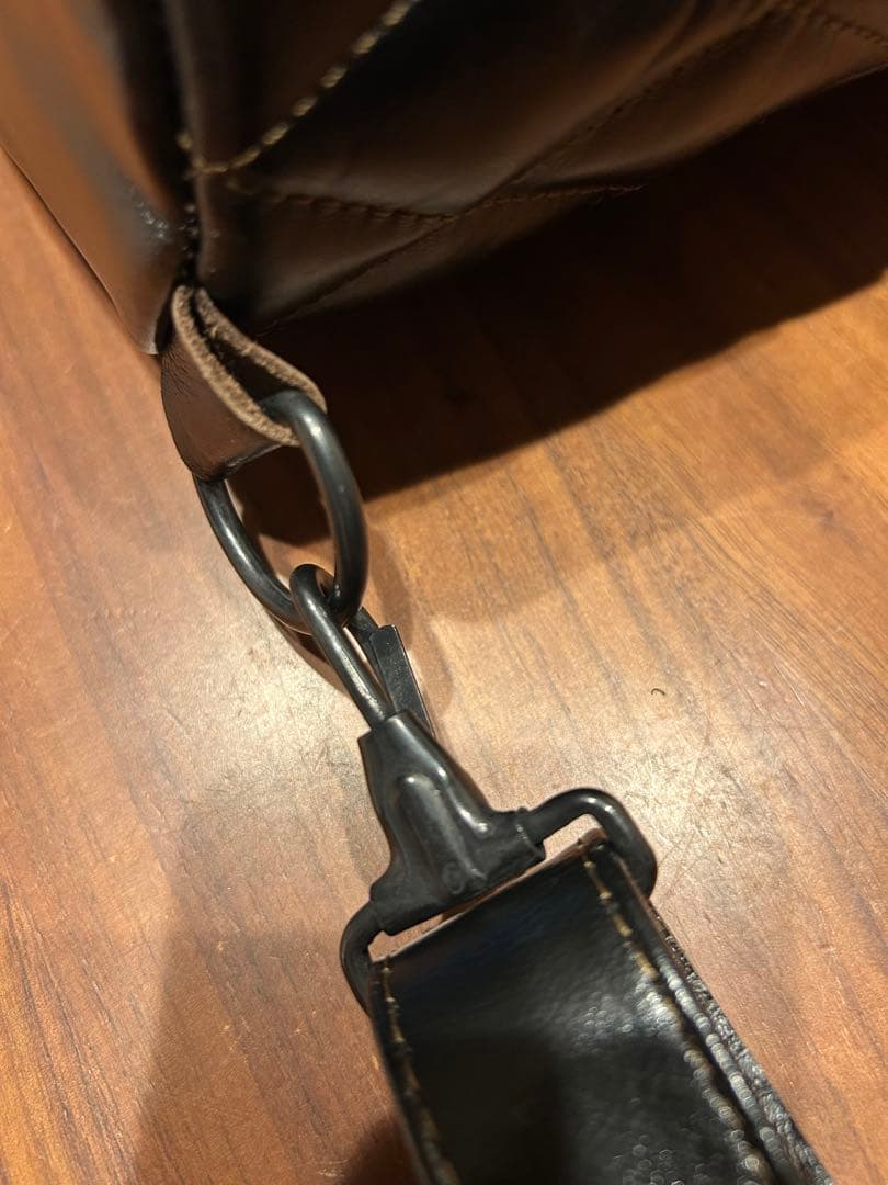 トイズマッコイ　レザーダッフルサック ブラック