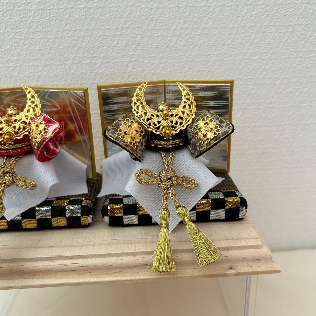 兜　五月人形　鯉のぼり　おしゃれ兜　リバティ　ハンドメイド　つまみ細工　可愛い