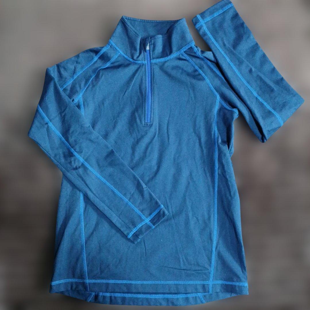 LL.Bean キッズ防寒インナー長袖上下セット L 14-16才適応　紺