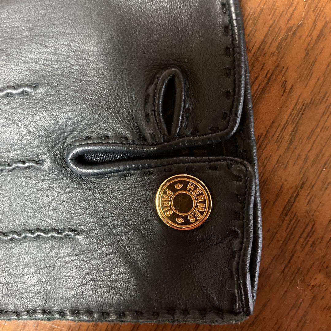 お値下げしました。エルメス美品　ラムレザーグローブ　7