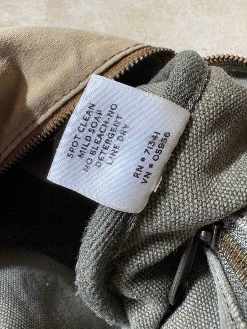 llbean レザーハンドル ボストンバッグ