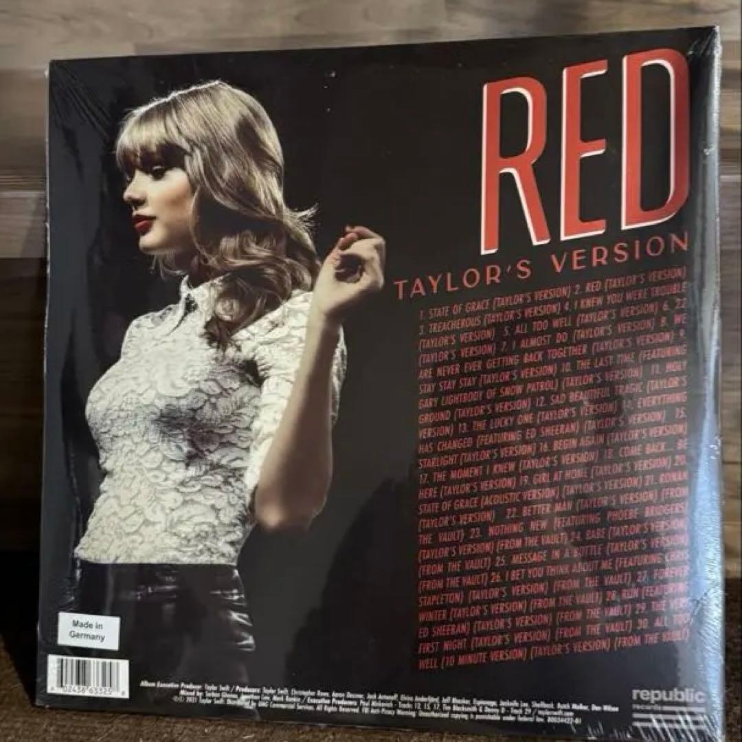 新品未開封 Taylor Swift RED TV 4LP 輸入盤