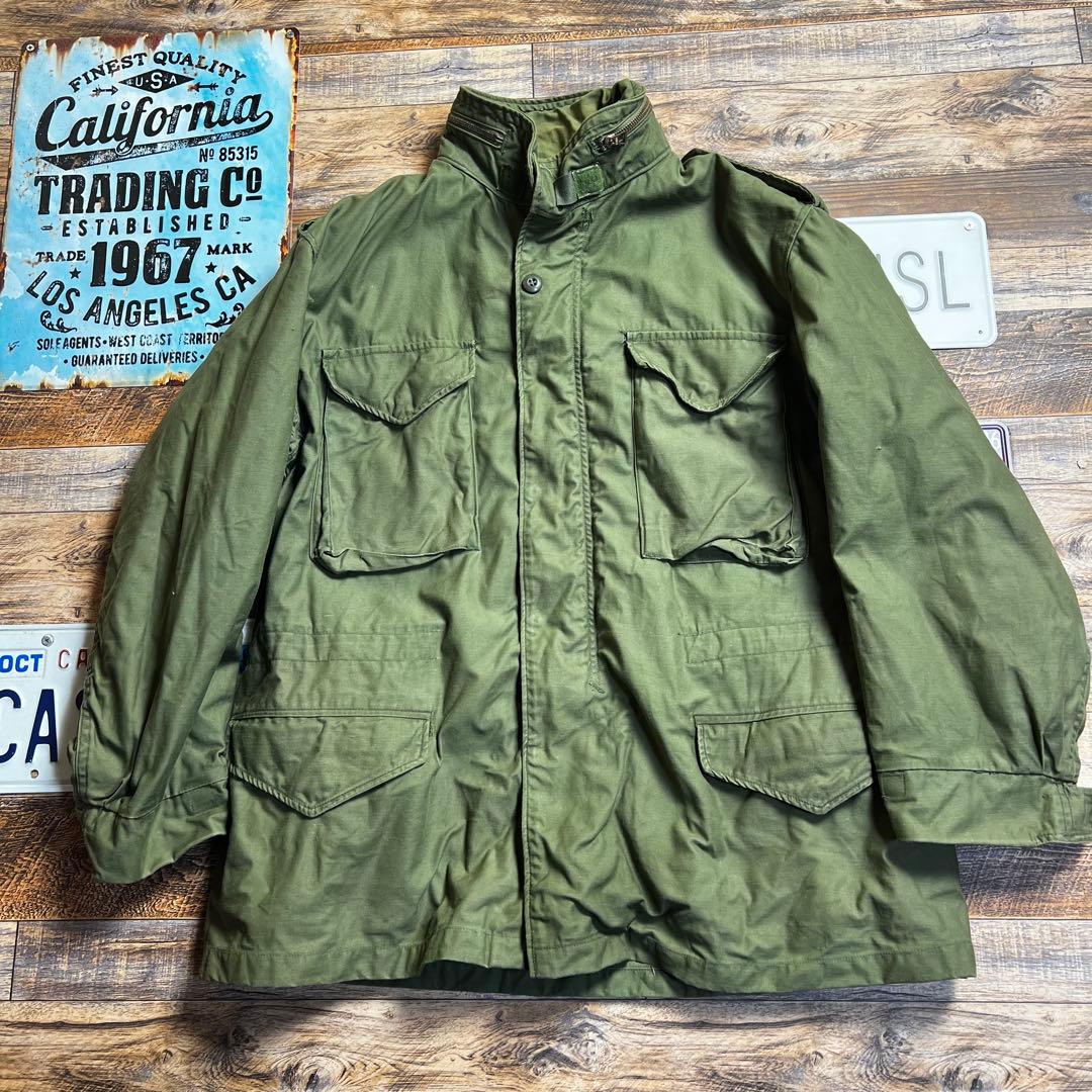 ポ*ん様 70s 米軍実物 M-65 フィールドジャケット LARGE SCOV