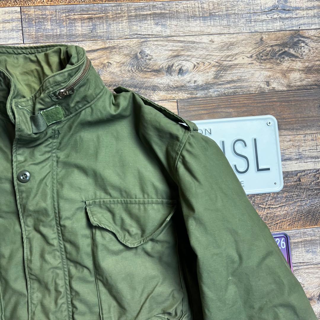 ポ*ん様 70s 米軍実物 M-65 フィールドジャケット LARGE SCOV