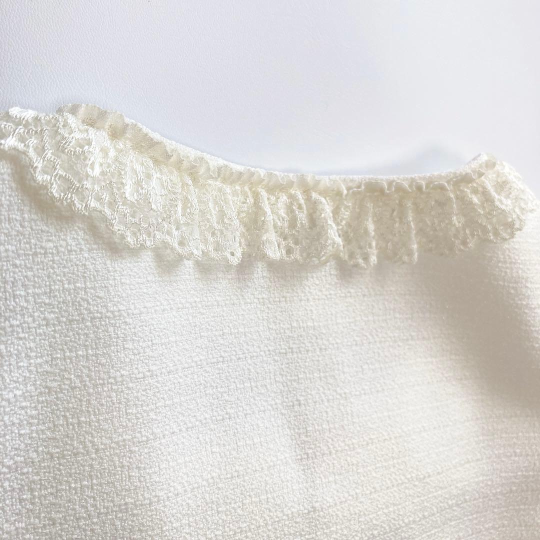 ラベンダー×ホワイト 120 セレモニー 入学 卒園 発表会 フォーマル