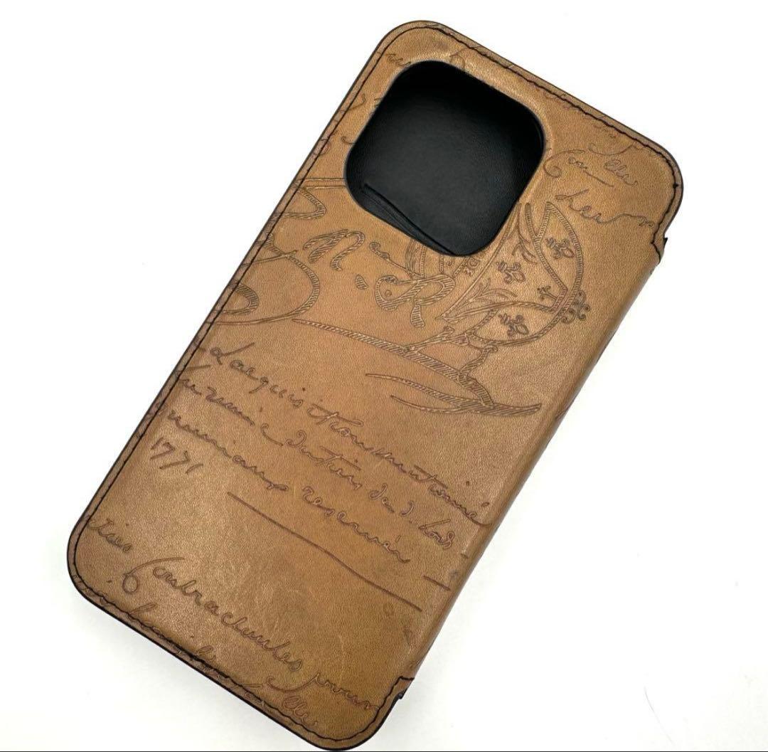 【未使用級】ベルルッティ スマホケース iPhone15pro レザー