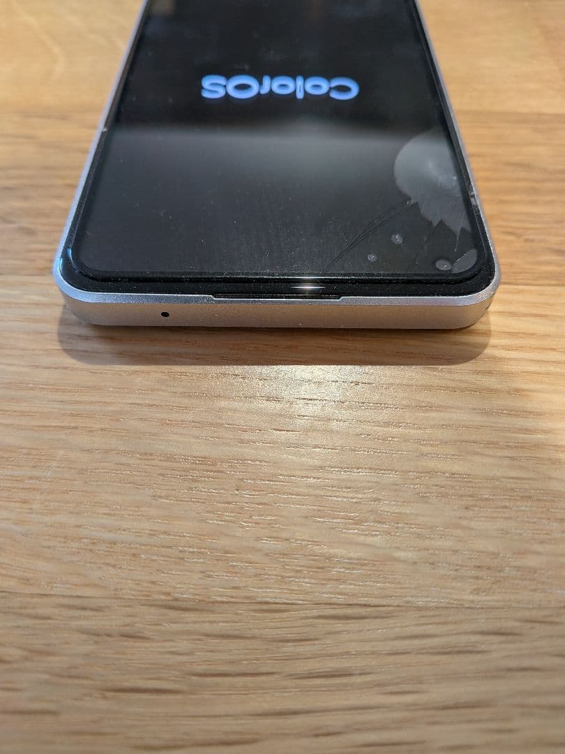 OPPO Reno 9a 本体 ムーンホワイト 画面ヒビ有