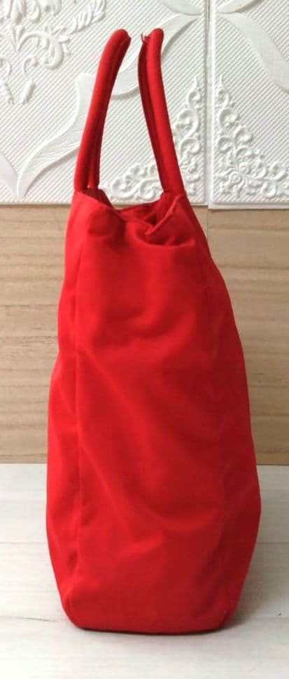 良品 PRADA プラダ トートバッグ ハンドバッグ　ナイロン　レッド　赤