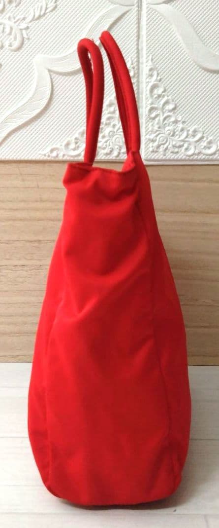 良品 PRADA プラダ トートバッグ ハンドバッグ　ナイロン　レッド　赤