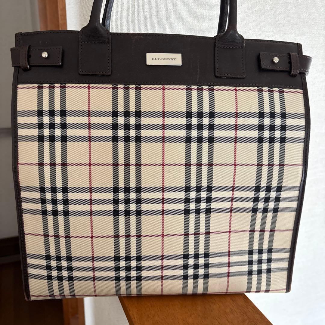 BURBERRY チェック柄 ビジネスバッグ