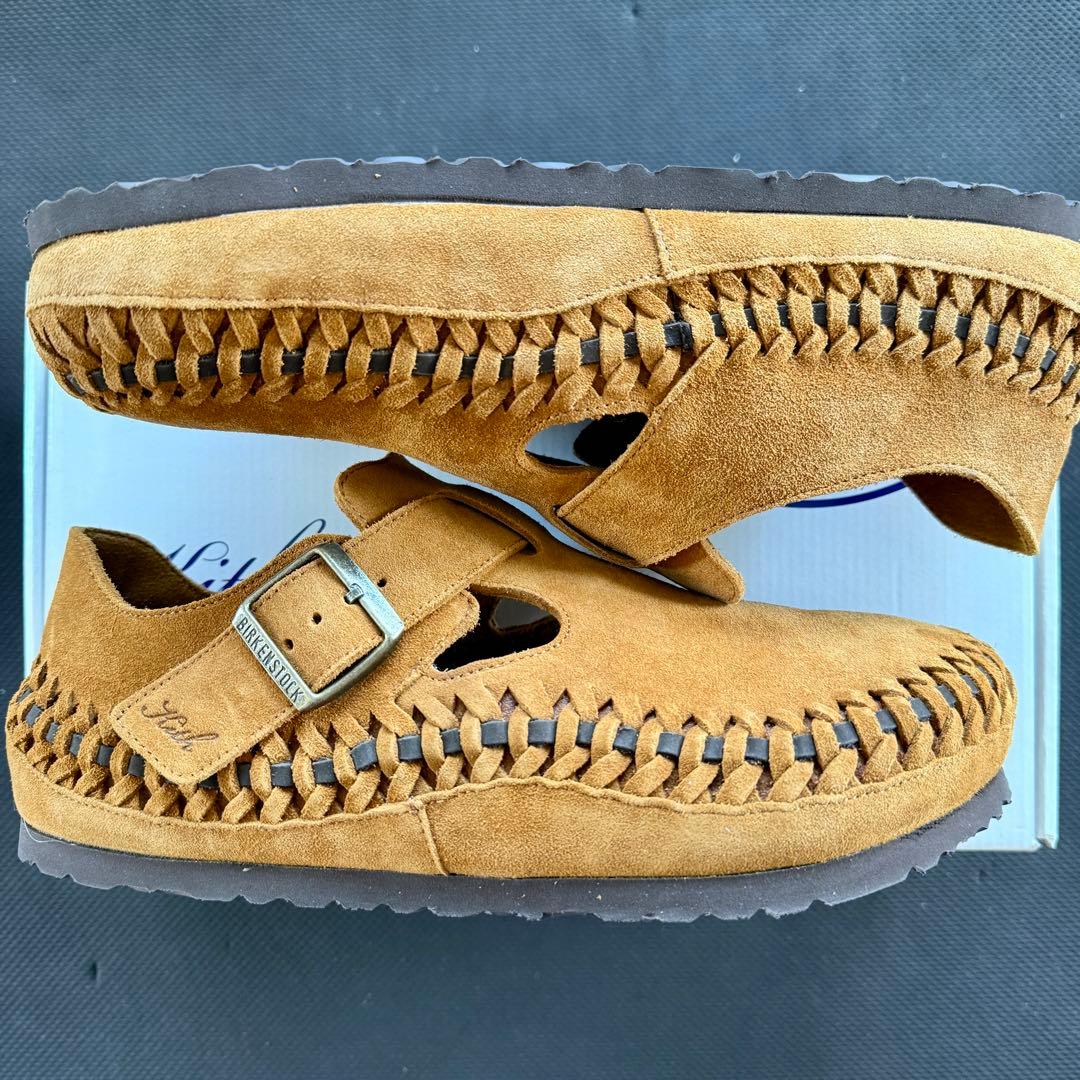 靴 KITH BIRKENSTOCK LONDON BRAIDED MINK 27