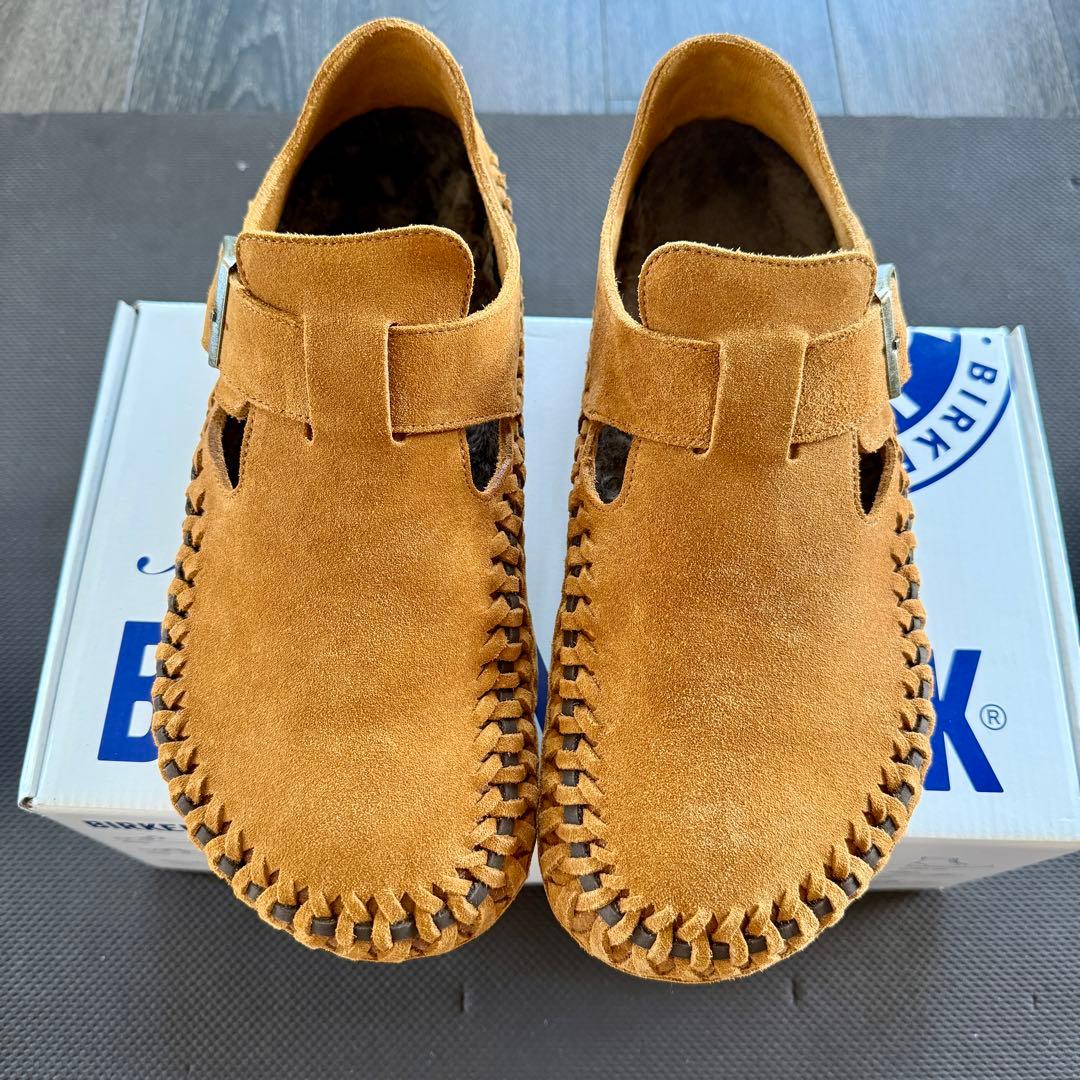 靴 KITH BIRKENSTOCK LONDON BRAIDED MINK 27