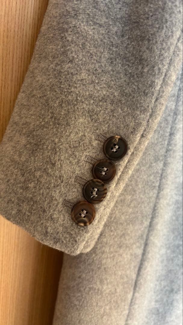 【Max Mara】グレー チェスターコート（小さな虫食い有り）