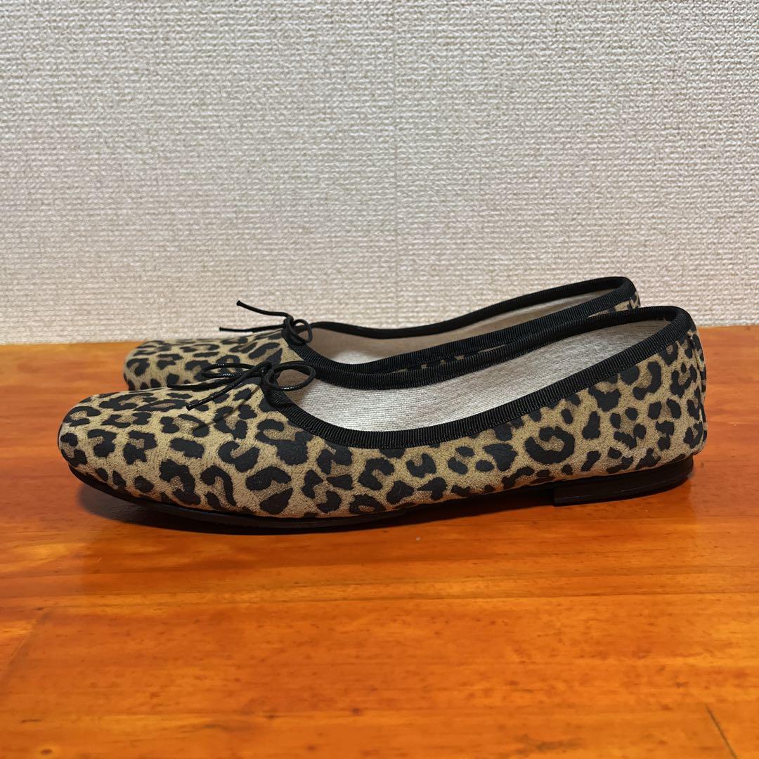 ❀未使用品 SPELTA　スペルタ　バレエシューズ　レオパード 38 24.5