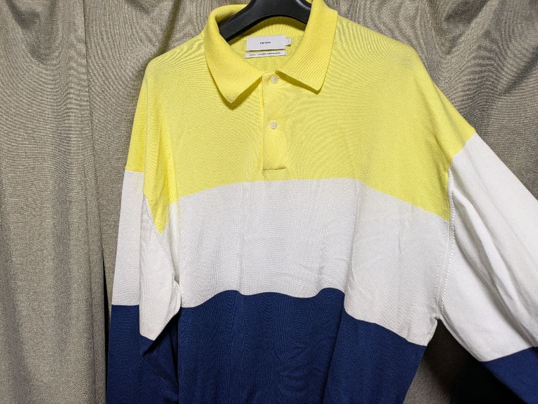 Graphpaper Suvin Tricolo Polo ニット ポロシャツ