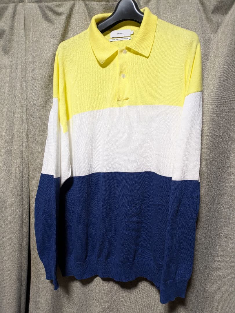 Graphpaper Suvin Tricolo Polo ニット ポロシャツ