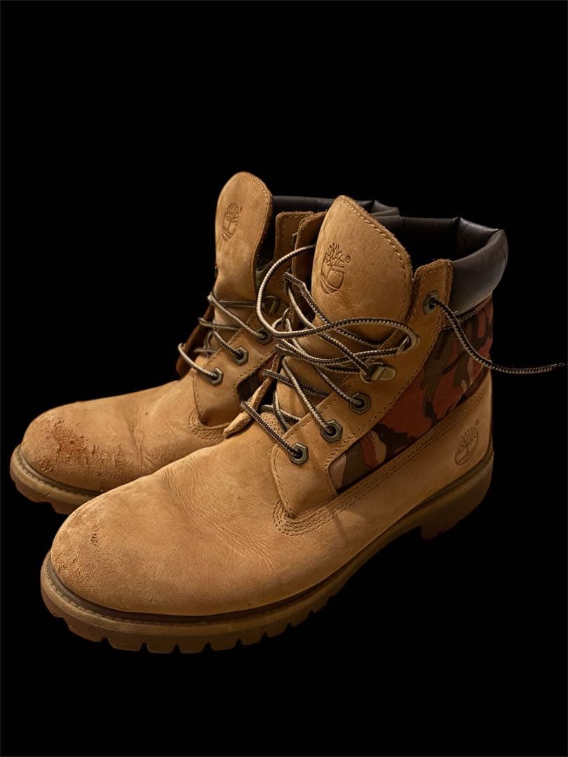 希少 ティンバーランド 迷彩柄 イエローブーツTimberland 27cm