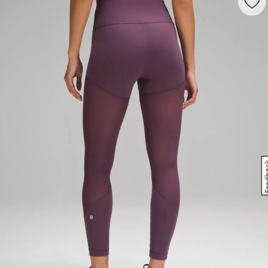 お値下げ‼️Lululemon パープル メッシュ レギンス