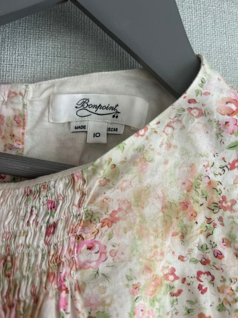 ボンポワン　リバティ　ワンピース　10A スモッキング